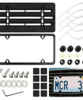 No Drill Front License Plate Frame Mount For Cars Universal License Plate Bracket With Screws Easy Install Durable Parts