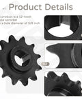 Twelve Tooth Five Eighth Inch Bore C Type Jackshaft Sprocket For Forty, Forty One And Four Twenty Chain details