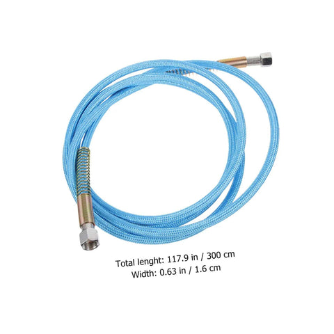 Heavy Duty High Temperature Steam Iron Replacement Hose For Easy Installation, blue heat resistant steam tube, 117.9in length