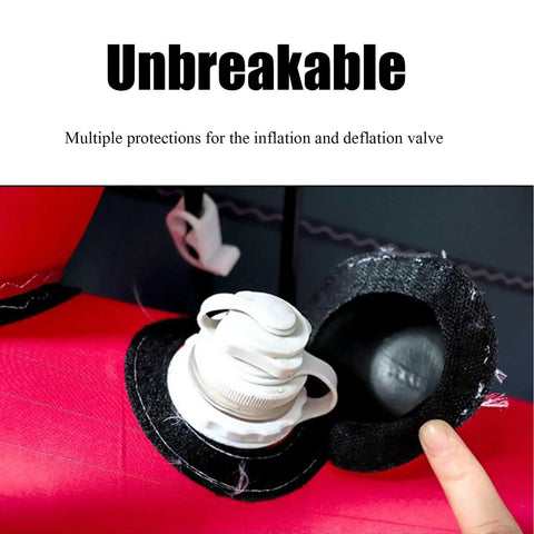 Inflatable Wing Surf Kite For Beginners With Open Window Design, valve detail showing inflation and deflation mechanism