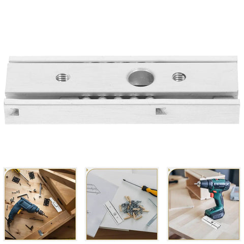 Smooth Drawer Slide Rails For Cabinets And Dressers, Stainless Steel And Light Duty Aluminum 60mm, close-up of rail with installation tools.