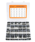 Massive 630 Piece Aluminum Electrolytic Capacitor Kit With 18 Capacitance Values From 0.1uF To 1000uF, open box view