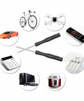 Tri Wing Screwdriver Set 1.5mm Y00 for game console repairs, surrounded by electronics including bike, drone, and computer.