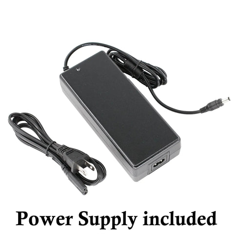 UL Listed 12V AC power supply included with Ultra Bright 60ft LED Light Kit With Pure White 5630 Modules Three 20ft Runs Plus Splitter Cable