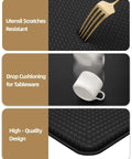 Anti Fatigue Kitchen Mat Set Of 2 Cushioned Foam Rubber Runner Mats with utensil scratch resistance and cushioning.
