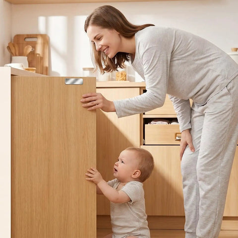 Ultra Thin Magnetic Cabinet Locks For Babies And Toddlers Keep The Kids Safe With Hidden Drawers And Cabinet Latches Strong Adhesive Install