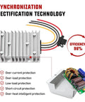 48V 36V To 12V Voltage Converter 360W 30A Regulator with aluminum shell and protection features.