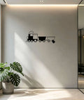 Steam Locomotive Train Metal Wall Art Decor Industrial Vintage Rustic Wall Sculpture Black Finish 12 Inch Dope Home Accent