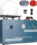 375W Vacuum Casting System With 2L Pump, Precision Gauge, Oil Port, And 11x11 Inch Workbench in blue with accessories