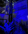 Firefly Garden Lights Star Projector With Yellow Green Laser Fireflies And Blue Nebula Cloud Outdoor Yard Decor For Lawns And Courtyard Creates Dreamy Night Sky Show For Holidays And Everyday Ambience illuminating a garden