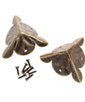 Solid Antique Bronze Corner Protectors, 12 Piece Heavy Duty Furniture Edge Guards, two corner brackets with screws.