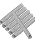 Low Temp Aluminum Welding Rods Set 6 Pack Multipurpose Welding Sticks arranged on white background