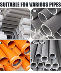 Various types of pipes including PPR, PVC, MPP, and plastic pipes suitable for use with the All In One Pipe Threading Kit For Home Plumbing DIY Internal And External Thread Tools In One Pack Carbon Steel One Half Inch And Three Quarter Inch PVC Threader Includes Thread Seal Tapes And Gloves For Quick Repairs.