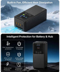 300W Matrice 4 Series Battery Charging Hub with LCD display and intelligent protection features for Matrice 4T 4E drones.