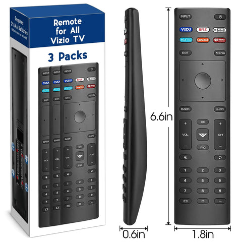 Three Pack Replacement Remote For All Smart TV Models Universal Backup Remote Control With Auto Pair Easy Setup No Programming Needed