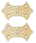 Butterfly Hinges Set Of 2 In Brass Finish 3 1/8 X 1 7/8 Inches Decorative Cabinet Door Hinges For Trunks And Boxes