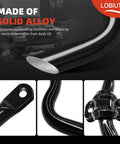 Front Sway Bar Kit 36mm with PU End Links for Ram 1500 4WD 2009-2022 Includes Bushings, Retainers and End Links for a Beefed-Up Ride and Tighter Handling Fits Dodge Ram Classic 1500 2019-2022 Suspension Upgrade black solid alloy sway bar and PU end link close-up