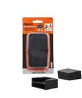 Rugged Rubber Cushion Clamp Pads That Shield Wood And Metal From Deep Scratches in a pack with two black inserts.
