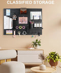 Heavy Duty Pegboard Wall Organizer Kit With Four 24x24 Panels, 60 Lb Total Load Capacity, Easy Installation, mounted on wall