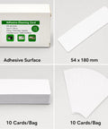 Heavy Duty Adhesive Cleaning Cards For Id Card Printers Cr80 Roller Maintenance Works With Fargo Datacard Plus Matica, 54 x 180 mm, packed in a box.
