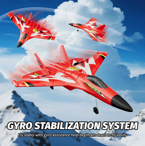 Foam RC Plane For Kids And Adults Easy To Fly Remote Control Airplane With Auto Balance Gyro SU-27 Inspired fighter jet drone