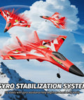 Foam RC Plane Toys With 3 Batteries, Easy To Fly Remote Control Airplane with gyro system in flight over mountains