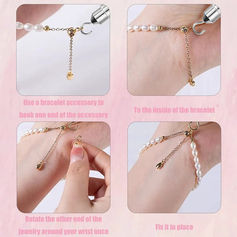 Stainless Steel Jewelry Helper Tool For Quick Wearing And Dismantling Self Serve For Bracelets Necklaces Watches Buckles Zippers