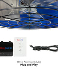 Heavy Duty Whole House Fan Delivers Fifty Six Hundred Sixty Five Cfm Of Fresh Breeze With A Wireless Remote And Two Speed Controls to ease cooling access.