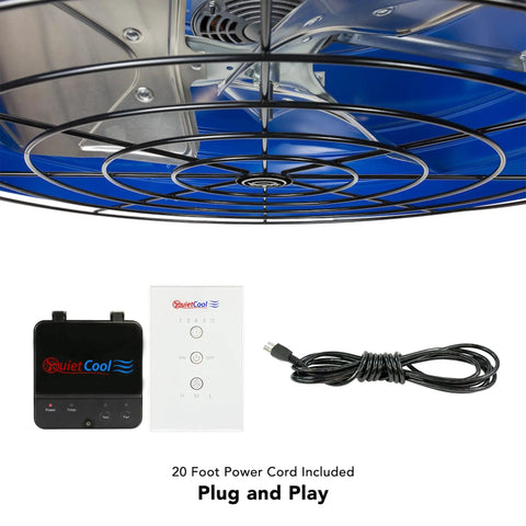 Heavy Duty Whole House Fan Delivers Fifty Six Hundred Sixty Five Cfm Of Fresh Breeze With A Wireless Remote And Two Speed Controls to ease cooling access.