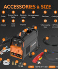 2 In 1 Plasma Cutter And MMA Welder With Large Digital Display 60A Plasma Cut 200A MMA Non High Frequency Non Touch Pilot Arc