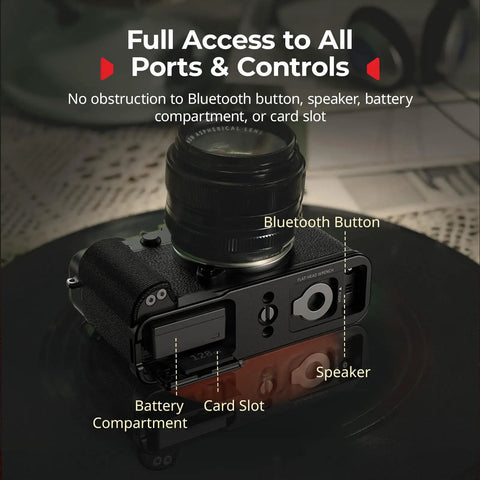 X E5 L Shape Grip With Built In Arca Quick Release Plate For Fujifilm X E5 Camera Go To Lightweight Ergonomic Silicone Handgrip