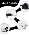 Circuit Breaker Finder Accessory Kit With Leads And Adapters For Klein Tools ET300 And ET310 Includes Light Socket Adapter