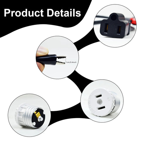 Circuit Breaker Finder Accessory Kit With Leads And Adapters For Klein Tools ET300 And ET310 Includes Light Socket Adapter