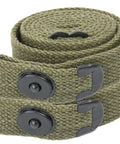 Pack Of 2 WWII M1 Carbine Web Sling 1 Inch OD Green Canvas Rifle Sling With Lift The Dot Closure Military Reproduction