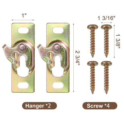 Heavy Duty Connection Plate For Sliding Pocket Doors And RV Door Hardware Zinc Plating 3 Inch By 1 Inch Fits 1/4 To 3/8 Nuts