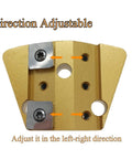 Bang For Your Buck Tungsten Carbide Scraper Set With Trapezoid Edged Blades, adjustable direction feature for grinder attachment.