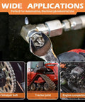 Grease Fittings Assortment Set With SAE And Metric Zerk Fittings 150 Pieces Installed in Machinery