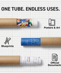 Heavy Duty 4 By 36 Mailing Tube With 3 Ply Spiral Construction Kraft Cardboard Poster Tube For Shipping And Storage of posters and blueprints