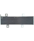 Heavy Duty Transmission Oil Cooler Kit Perfect For Dodge Dart Models From 2013 To 2016 With 2.4L 2.0L Or 1.4L Engines Keeps Your Ride Cool Under Heavy Loads And Ensures Smooth Shifting Every Time. silver metal transmission oil cooler with mounting brackets for Dodge Dart 2013-2016