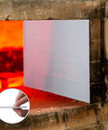Qilery white high-temperature gasket paper sheet, 1/8 inch thick for stoves and furnaces