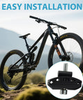 Mountain bike with Pro Grade Aluminum Alloy Bike Seat Clamp For Seatpost Head And Saddle Pipe Screw Clamp, secure fit for easy install.