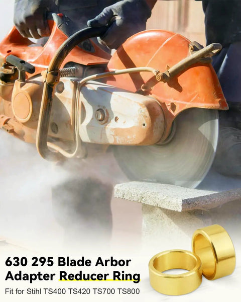 Heavy Duty Blade Arbor Adapter Reducer Ring 5 Pack Works Like A Charm On Concrete Cut Off Saws, brass rings for saw blades.