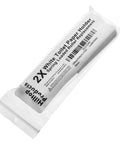 2 Pack White Toilet Paper Holder Roller Replacement Rod With Spring Loaded Action in plastic packaging