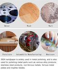 Super Smooth 5 Inch Sanding Discs With 8 Hook And Loop Holes Set Of 50 Pieces Premium Aluminum Oxide Grit for wood and metal polishing.