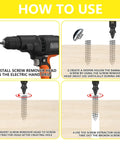 How to use Damaged Screw Extractor Set For Stripped Screws Bolts And Rusted Hardware 6 Piece HSS Drill Bit Bolt Extractor Kit.