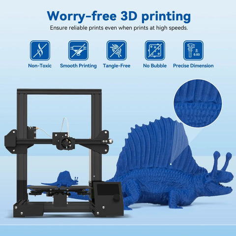Boss Level High Speed PLA Filament 1.75mm 1kg Blue Prints Five Times Faster For FDM 3D Printers With Legit Precision And Smooth Extrusion For Any Makers Studio