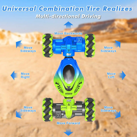 Gesture RC Car 2.4GHz 4WD Hand Control And Gesture Sensing Stunt Car For Kids 6 12 Years Old with multi-directional driving