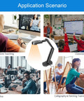 Super Crisp 4K USB Document Camera And Eight Megapixel Visualizer For Teachers Capturing A3 Docs With Plug And Play dual mics in classroom setup.