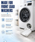 Front Load Washer Drip Pan Universal Drain Tray Leak Proof Floor Protector Catcher For Laundry Rooms Anti Overflow Guard