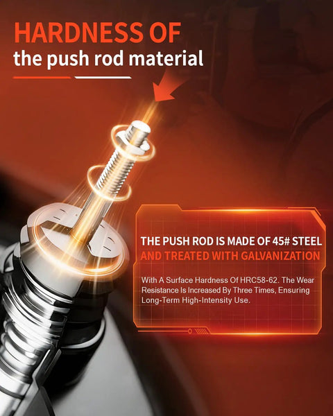 Close-up of galvanized push rod made of 45# steel for Direct Fit Vacuum Power Brake Booster for 2011-2014 Ford Edge.